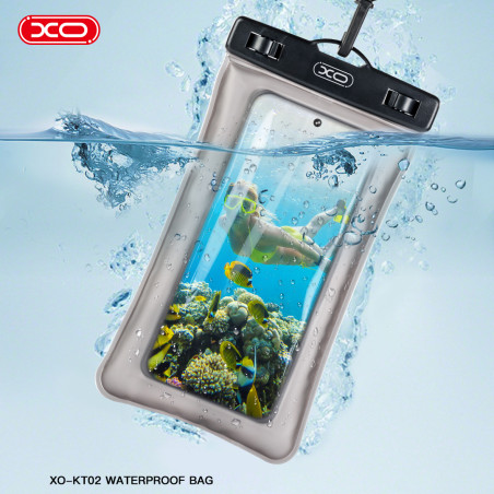 XO Kt02 Pvc Αδιάβροχη Θήκη έως 7" Μαύρο 16.011.0056