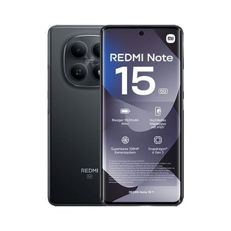 Xiaomi Redmi Note 15 NFC 5G Dual SIM (6/128GB) Midnight Black