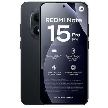 Xiaomi Redmi Note 15 Pro NFC 5G Dual SIM (8/256GB) Black