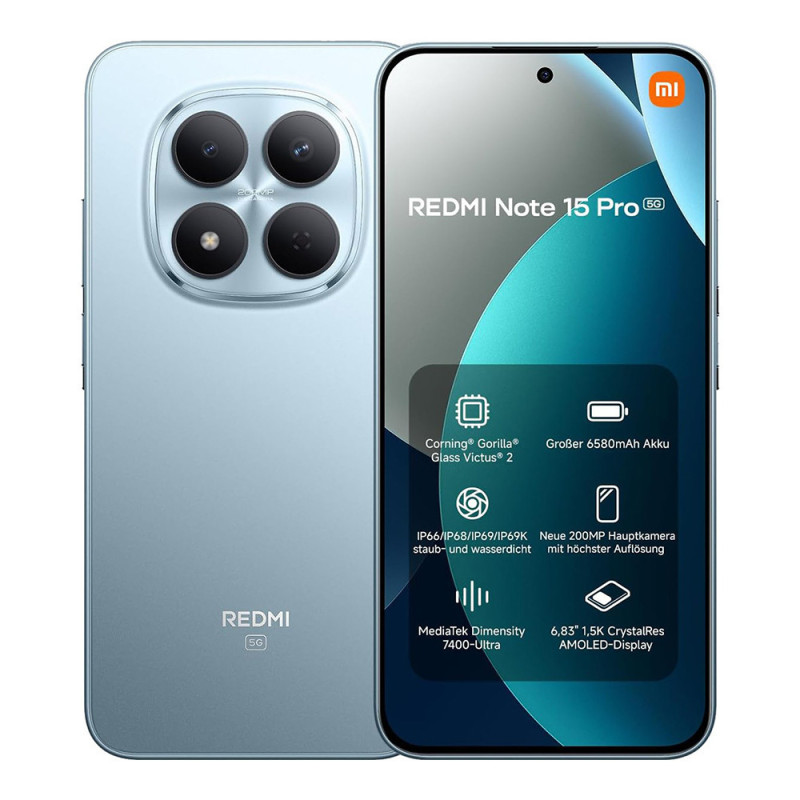 Xiaomi Redmi Note 15 Pro NFC 5G Dual SIM (8/256GB) Μπλε