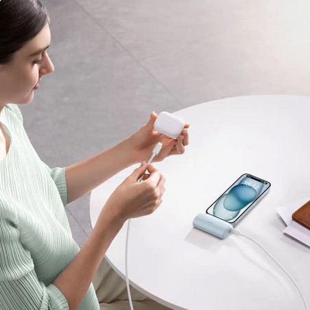 BASEUS Power Bank 5000mAh 20W USB-C + USB-C λευκό