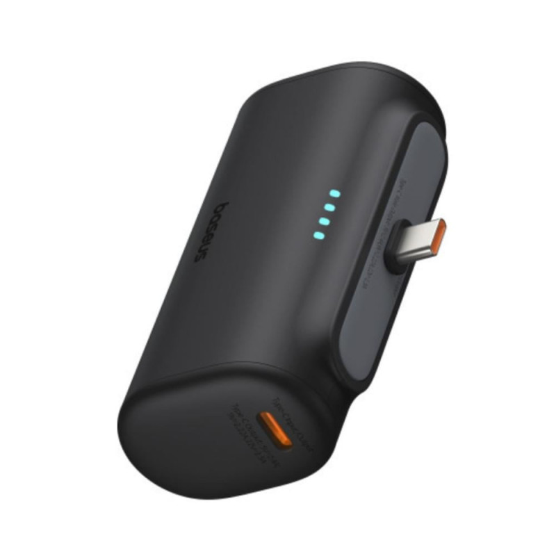 BASEUS Power Bank 5000mAh 20W USB-C + USB-C Μαύρο