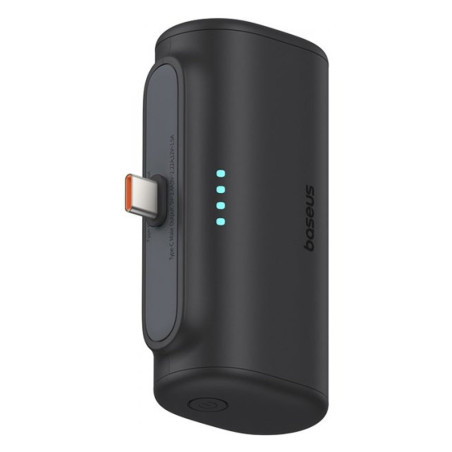 BASEUS Power Bank 5000mAh 20W USB-C + USB-C Μαύρο