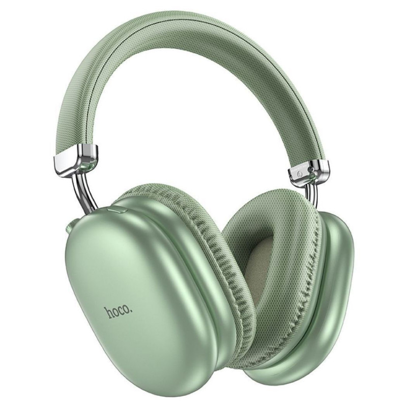 Hoco W35 MAX Ασύρματα / Ενσύρματα Over Ear Ακουστικά με 40 ώρες Λειτουργίας Πράσινα