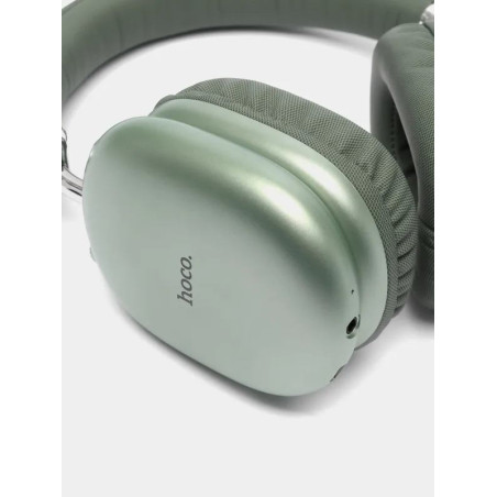 Hoco W35 MAX Ασύρματα / Ενσύρματα Over Ear Ακουστικά με 40 ώρες Λειτουργίας Πράσινα