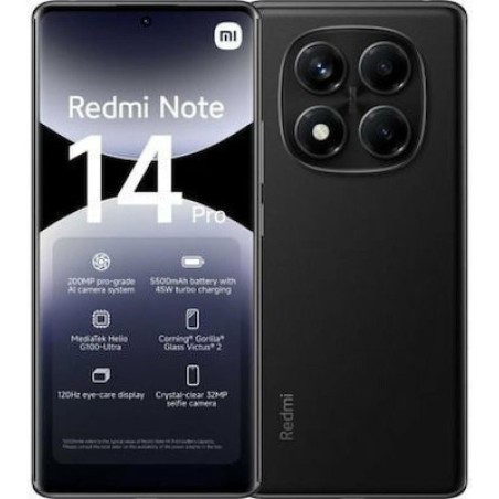 Xiaomi Redmi Note 14 Pro 4G NFC Dual SIM (8/256GB) Midnight Black