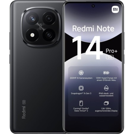 Xiaomi Redmi Note 14 Pro+ 5G Dual SIM (12/512GB) Midnight Black