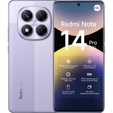 Xiaomi Redmi Note 14 Pro 5G Dual SIM (8/256GB) Lavender Purple