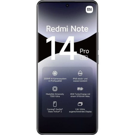 Xiaomi Redmi Note 14 Pro 5G Dual SIM (8/256GB) Midnight Black