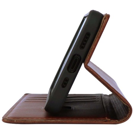 Θήκη Πορτοφόλι Vintage Magnet Wallet Sonique Apple Iphone 17 Pro Max Καφέ