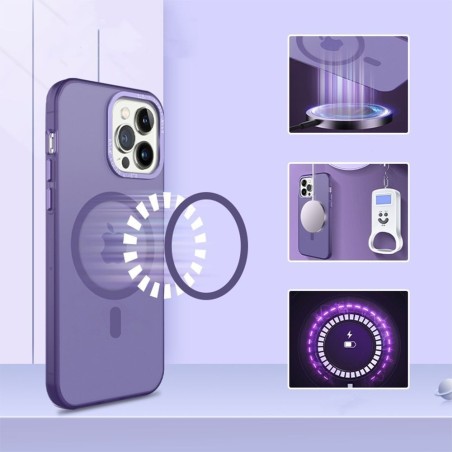 Θήκη Magnetic MagMatte Sonique Apple iPhone 16 Μωβ