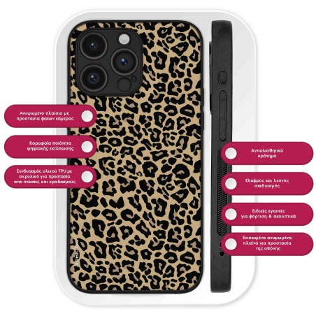 Θήκη Sonique Animal Print Series για Apple iPhone 16 Leopard
