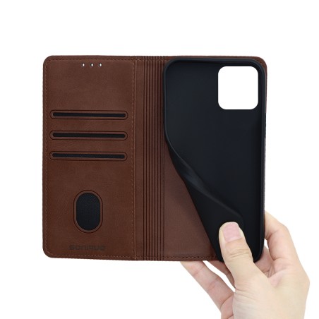 Θήκη Πορτοφόλι Vintage Magnet Wallet Sonique Apple Iphone 16 Pro Καφέ