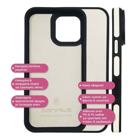 Θήκη Magnetic Magskin Sonique Apple Iphone 17 Pro Λευκό