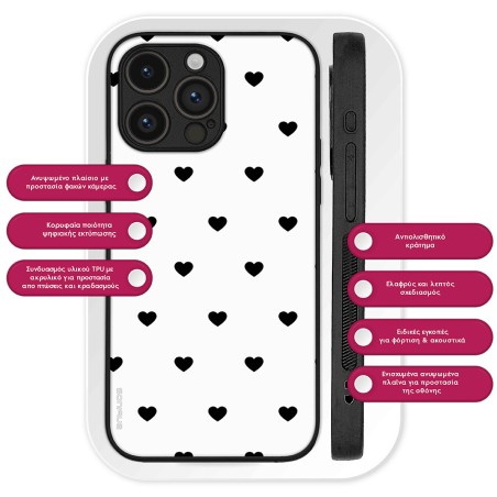 Θήκη Sonique Heart Series Apple Iphone 17 Pro Max Λευκό