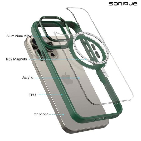 Θήκη Magnetic Magmetal Sonique Apple Iphone 16 Πράσινο