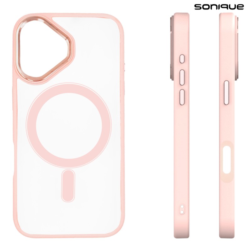 Θήκη Magnetic Magmetal Sonique Apple Iphone 16 Ροζ