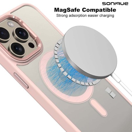 Θήκη Magnetic Magmetal Sonique Apple Iphone 16 Ροζ