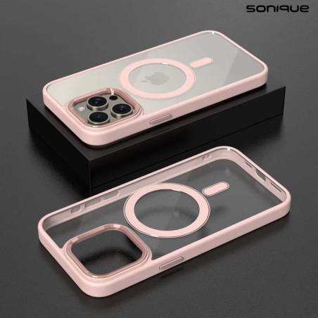 Θήκη Magnetic Magmetal Sonique Apple Iphone 16 Ροζ