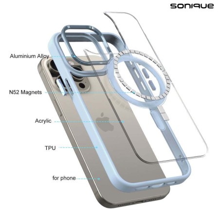 Θήκη Magnetic Magmetal Sonique Apple Iphone 16 Γαλάζιο