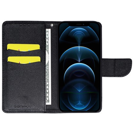 Θήκη Πορτοφόλι Sonique Trend Wallet Apple Iphone 16 Μαύρο