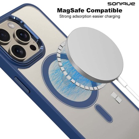 Θήκη Magnetic Magmetal Sonique Apple Iphone 16 Plus Μπλέ
