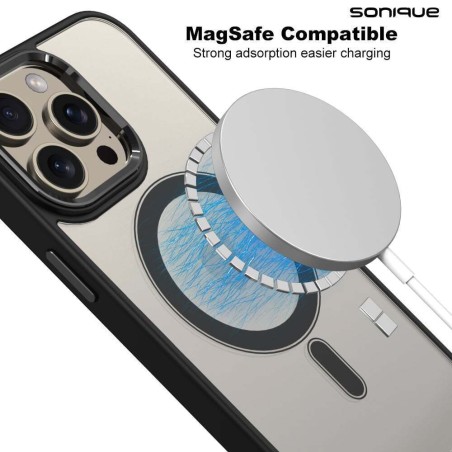 Θήκη Magnetic Magmetal Sonique Apple Iphone 16 Plus Μαύρο