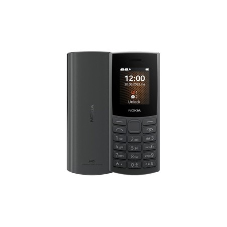Nokia 105 4G (2024) Dual SIM Κινητό με Κουμπιά (Ελληνικό Μενού) Charcoal