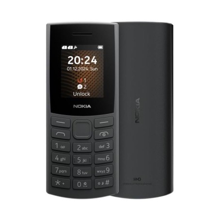 Nokia 105 4G (2024) Dual SIM Κινητό με Κουμπιά (Ελληνικό Μενού) Charcoal