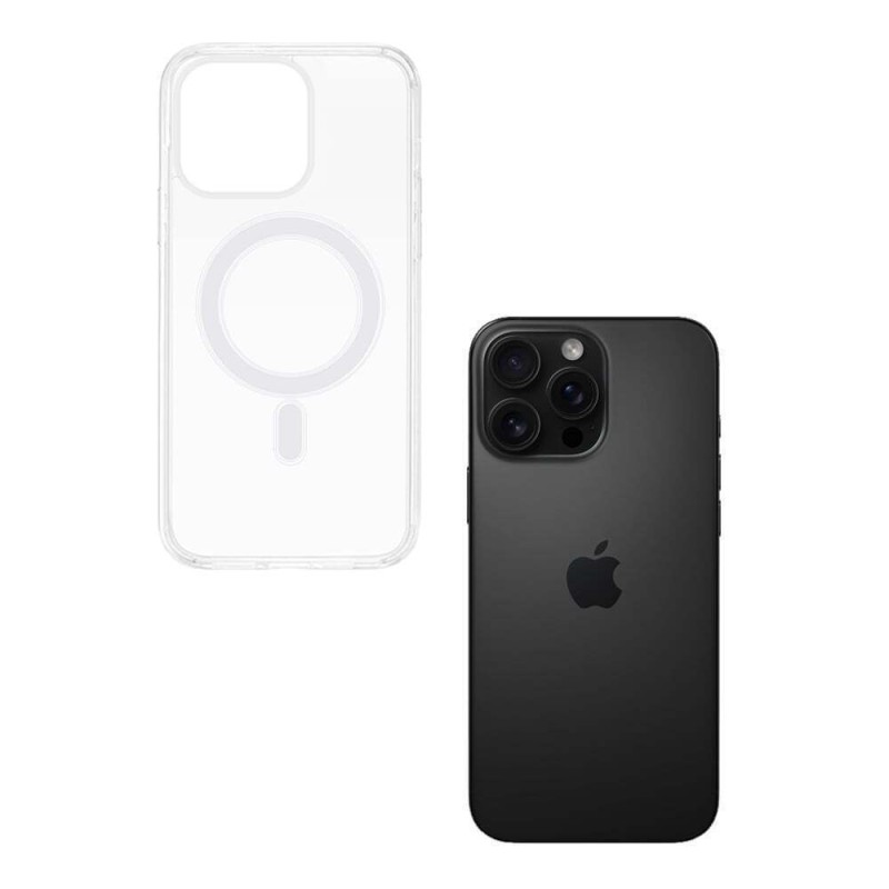 Θήκη Magnetic Magcase Sonique Apple Iphone 16 Pro Max Διάφανο