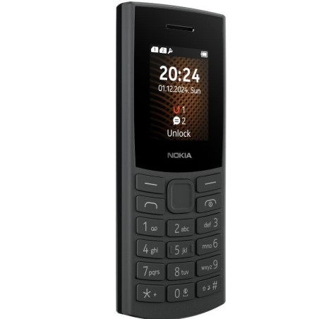 Nokia 105 4G (2024) Dual SIM Κινητό με Κουμπιά (Ελληνικό Μενού) Charcoal