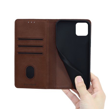 Θήκη Πορτοφόλι Vintage Magnet Wallet Sonique Apple Iphone 16 Pro Max Καφέ