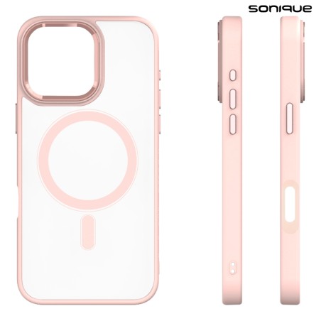 Θήκη Magnetic Magmetal Sonique Apple Iphone 16 Pro Max Ροζ