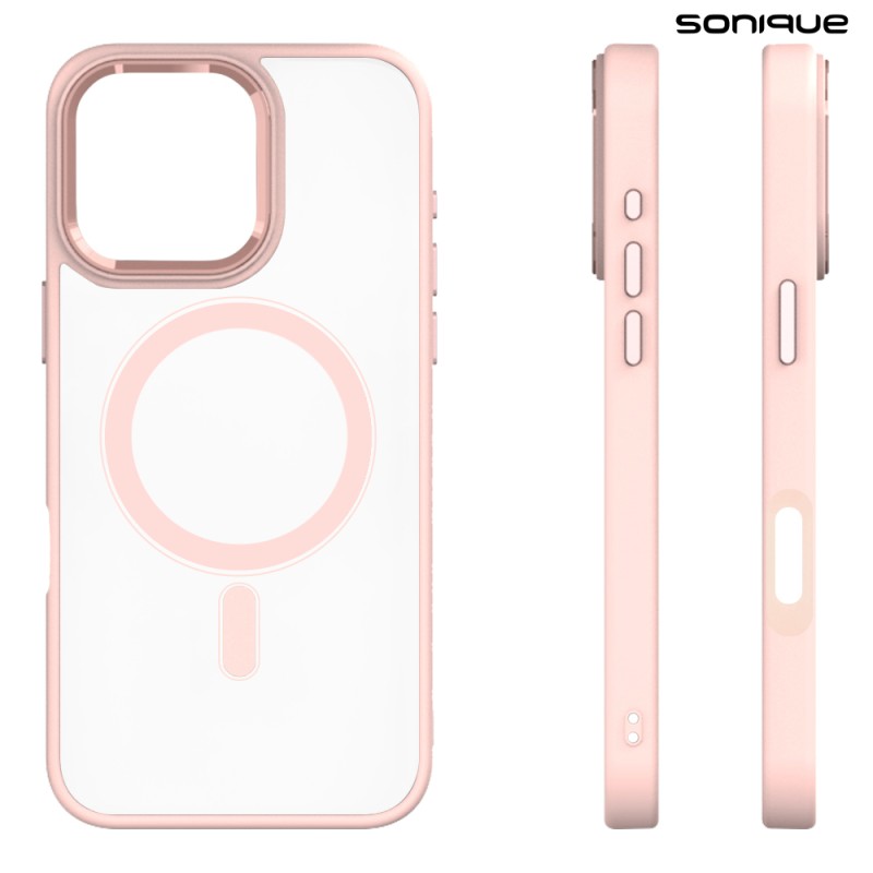 Θήκη Magnetic Magmetal Sonique Apple Iphone 16 Pro Max Ροζ