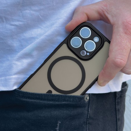 Θήκη Magnetic Magmatte Lens Sonique Apple Iphone 16 Pro Max Μαύρο