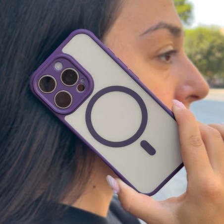 Θήκη Magnetic Magmatte Lens Sonique Apple Iphone 16 Pro Max Μωβ
