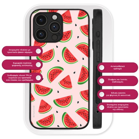 Θήκη Sonique Fruit Series Apple Iphone 16 Pro Max Καρπούζι