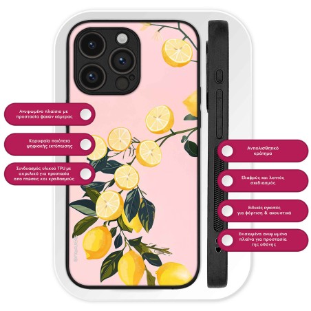 Θήκη Sonique Fruit Series Apple Iphone 16 Pro Max Λεμόνι