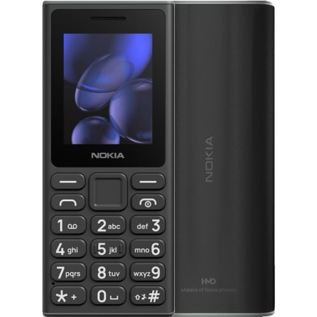Nokia 105 (2024) Dual SIM Κινητό με Κουμπιά (Ελληνικό Μενού) Μαύρο
