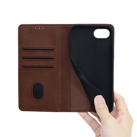 Θήκη Πορτοφόλι Vintage Magnet Wallet Sonique Apple Iphone 16e Καφέ