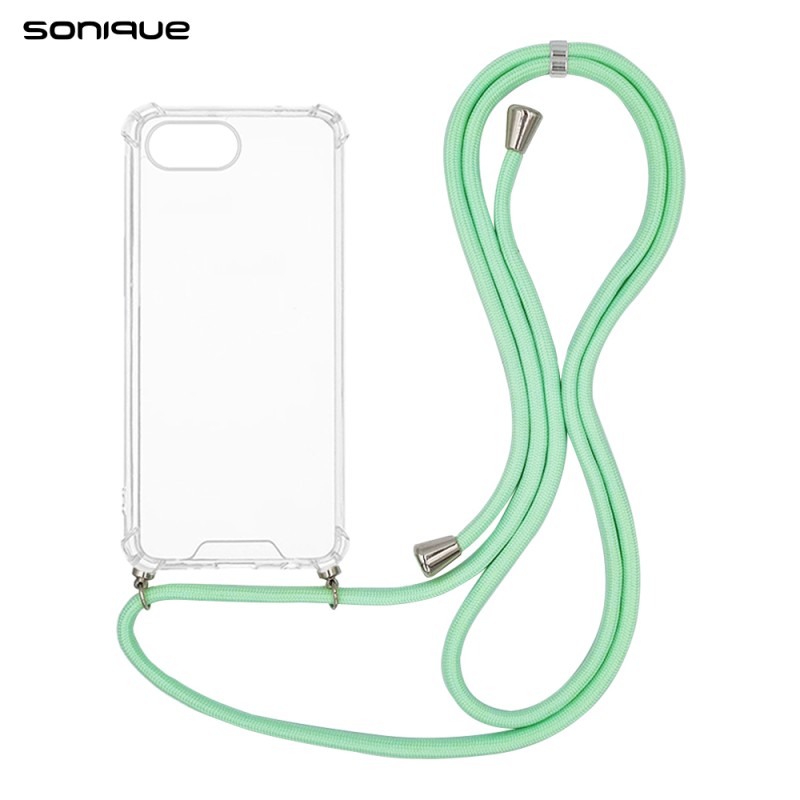 Θήκη Σιλικόνης Κορδόνι Sonique Armor Clear Apple Iphone 16e Βεραμάν