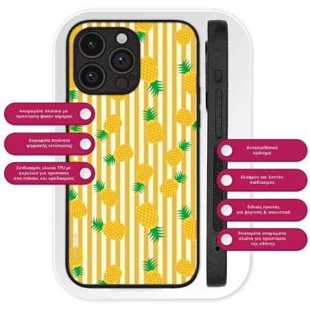 Θήκη Sonique Fruit Series Apple Iphone 16e Ανανάς 01