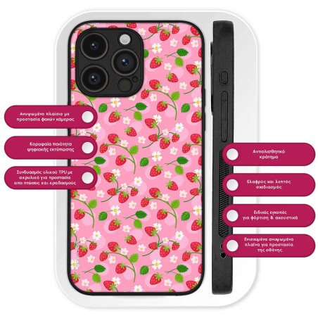 Θήκη Sonique Fruit Series Apple Iphone 16e Φράουλα