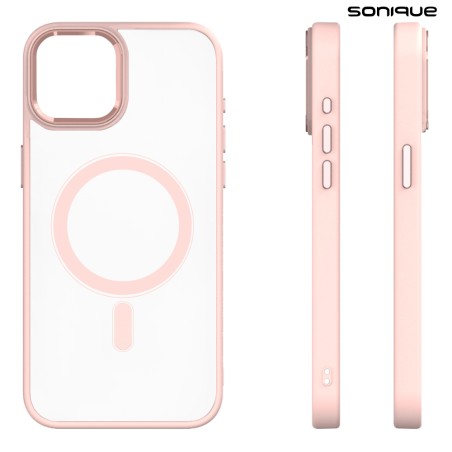 Θήκη Magnetic Magmetal Sonique Apple Iphone 15 Ροζ Sonique Ροζ Iphone 15 Θήκες Πλάτης