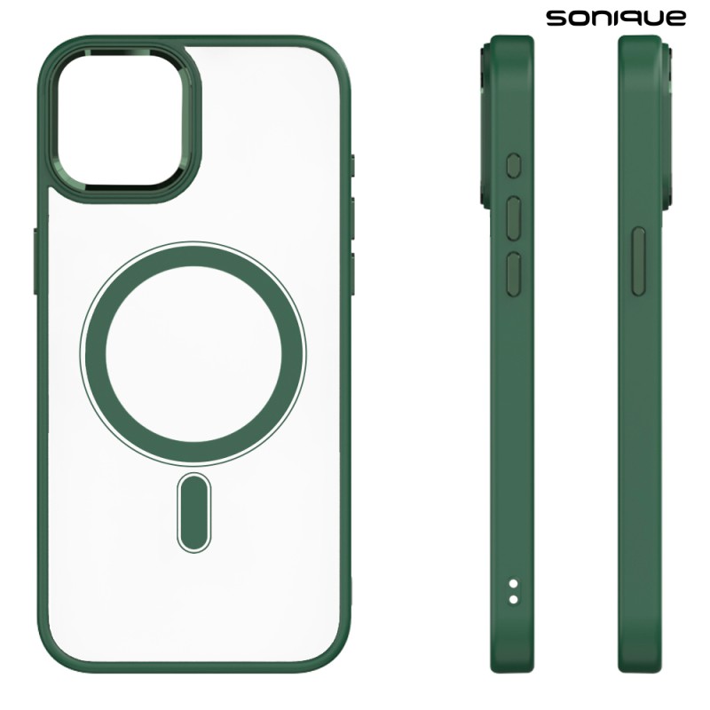 Θήκη Magnetic Magmetal Sonique Apple Iphone 15 Πράσινο Sonique Πράσινο Iphone 15 Θήκες Πλάτης