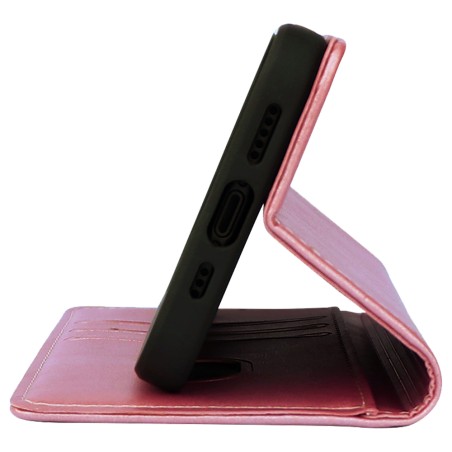 Sonique Book Δερματίνης Ροζ Χρυσό (iPhone 15)