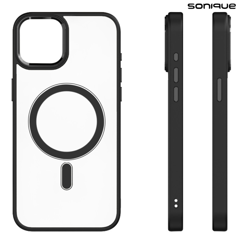 Θήκη Magnetic Magmetal Sonique Apple Iphone 14 Μαύρο Sonique Μαύρο Iphone 14 Θήκες Πλάτης