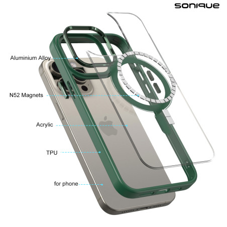 Θήκη Magnetic Magmetal Sonique Apple Iphone 14 Πράσινο Sonique Πράσινο Iphone 14 Θήκες Πλάτης