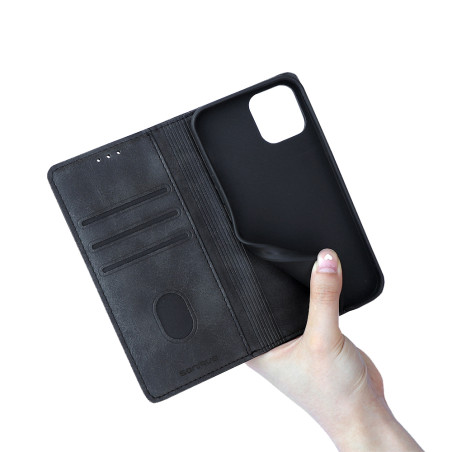 Sonique Vintage Wallet Δερματίνης Μαύρο (iPhone 14)