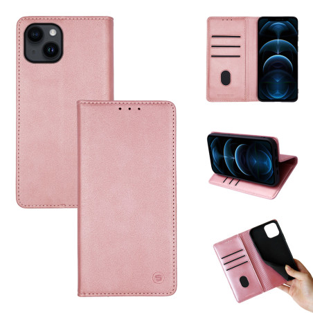 Sonique Vintage Wallet Δερματίνης Ροζ Χρυσό (iPhone 14)